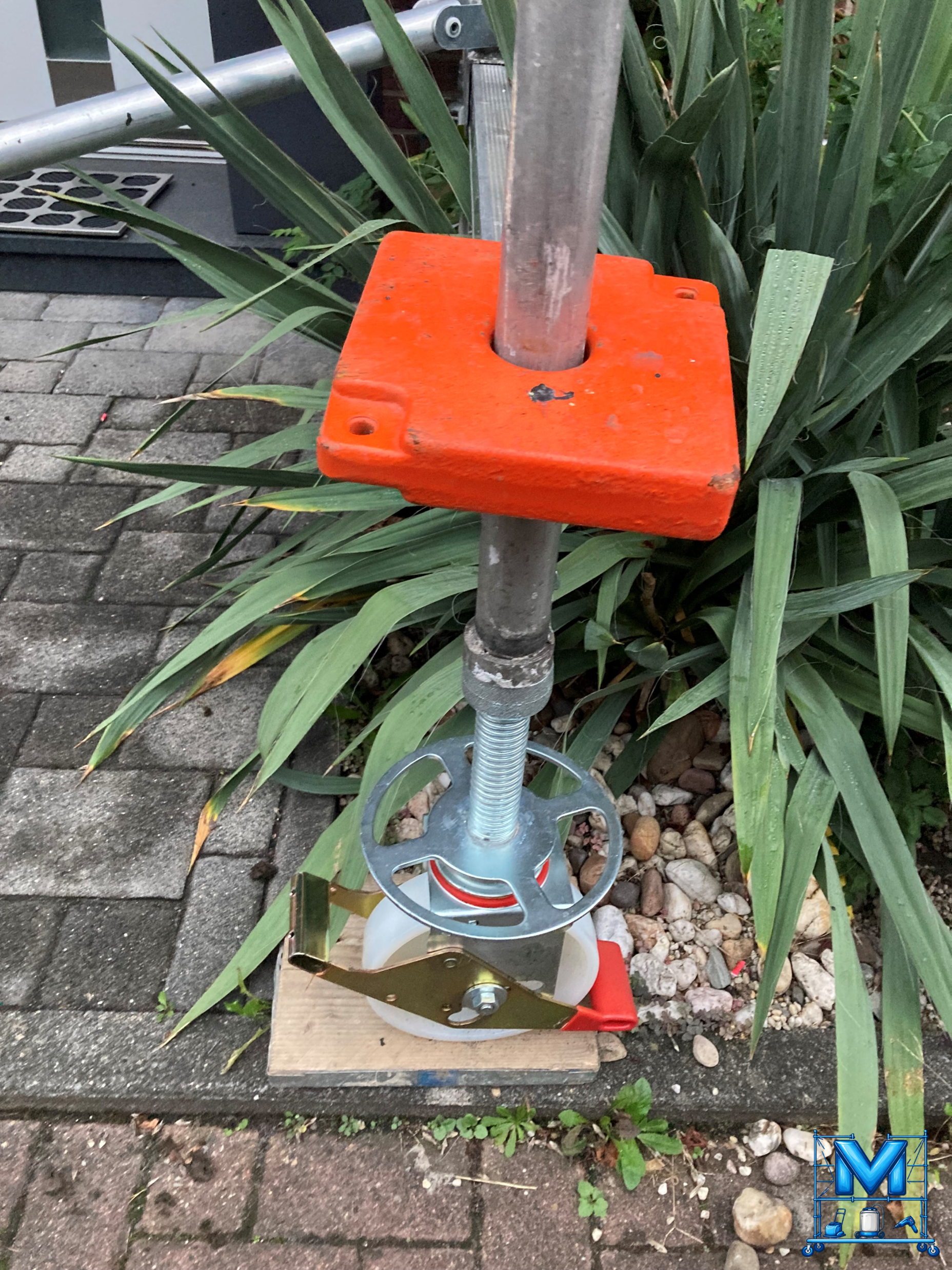 Fahrrollen des Rollgerüsts